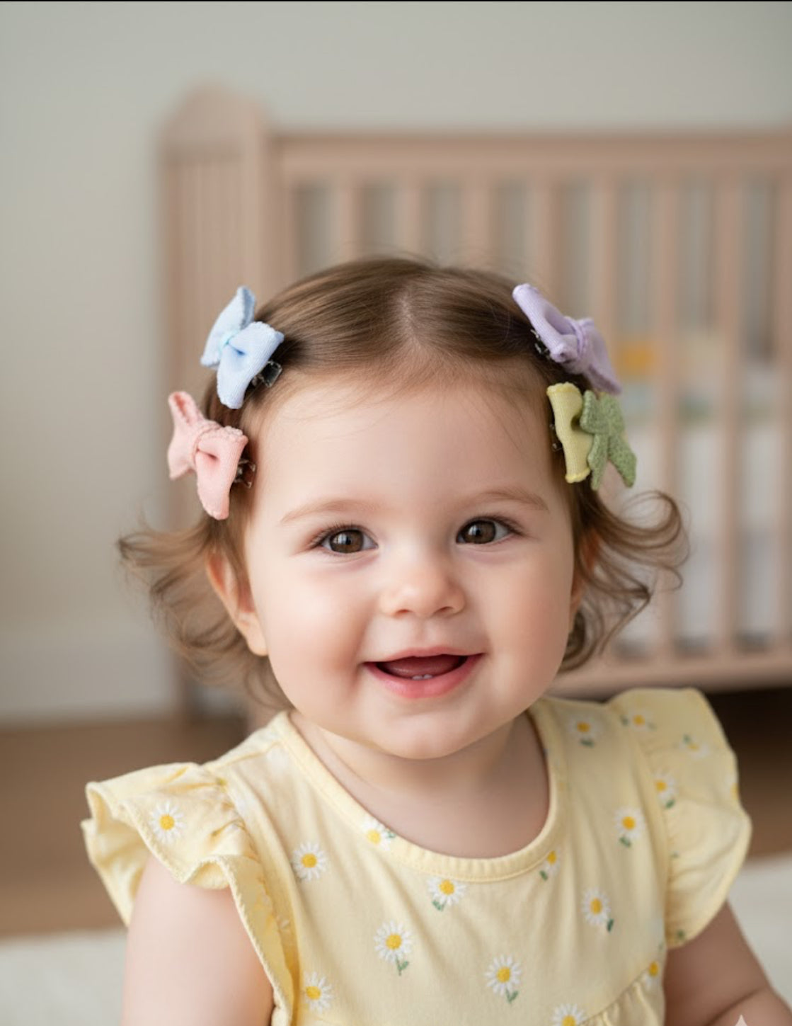 Ponytail holders in pastel colours