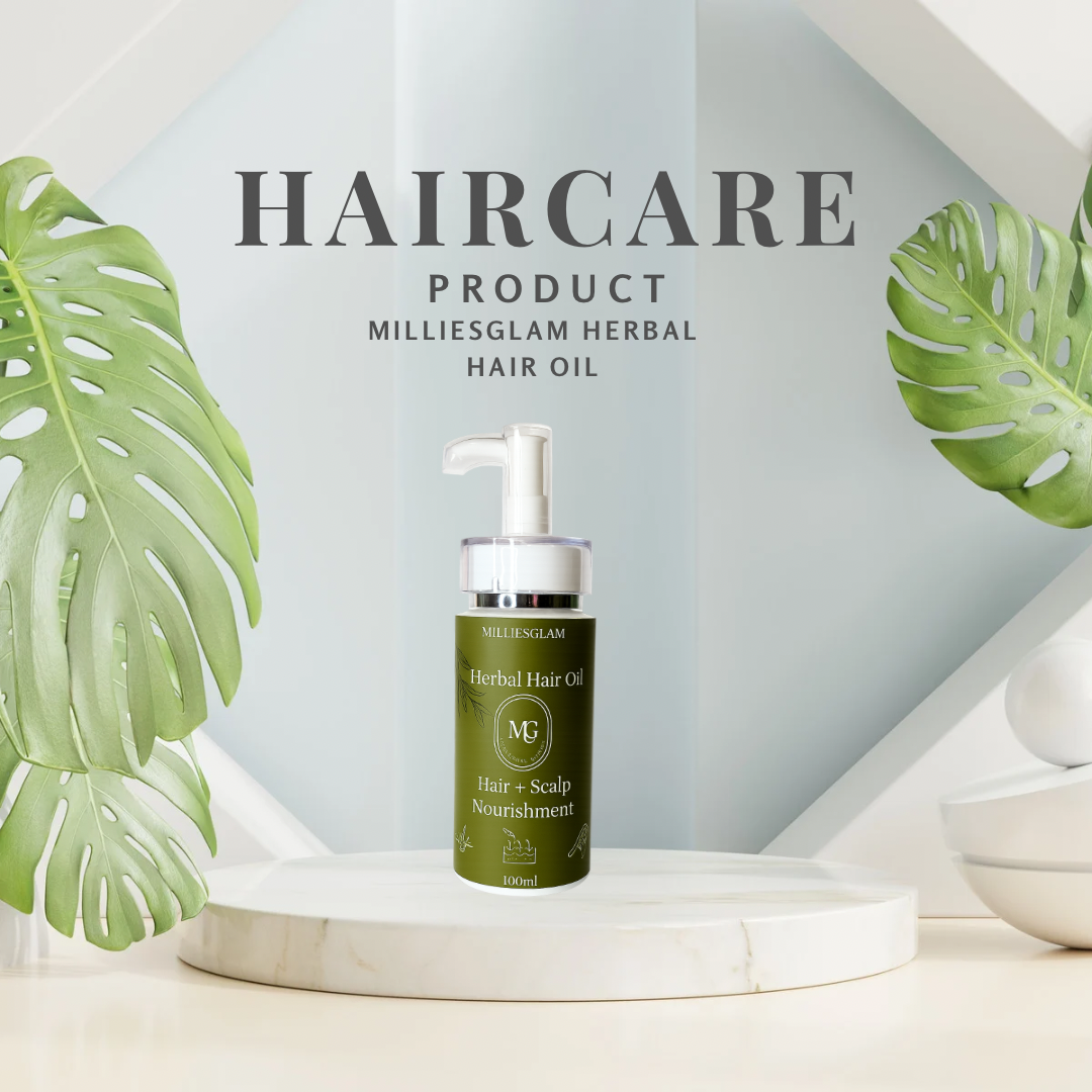 Millies Glam Herbal Hair Oil | Hair & Scalp Nourishment | 100% Natural