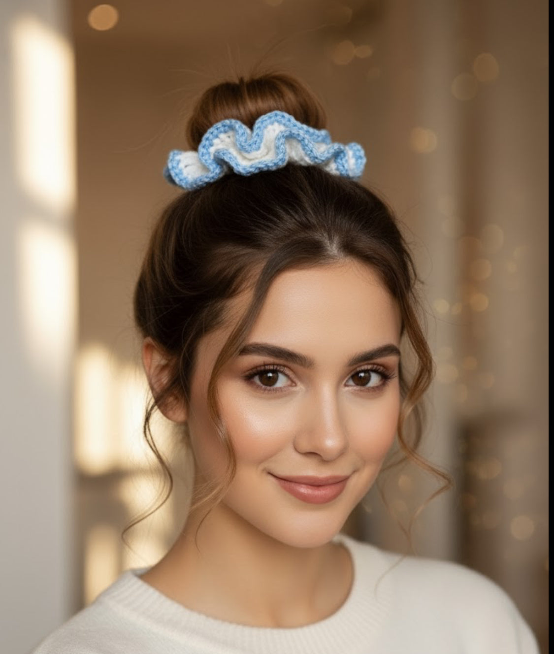 Handmade Crochet Scrunchie | Soft & Stretchy Hair Tie